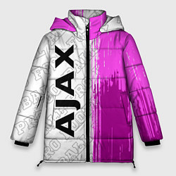 Куртка зимняя женская Ajax pro football по-вертикали, цвет: 3D-черный