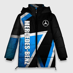 Куртка зимняя женская Mercedes - blue metal, цвет: 3D-светло-серый