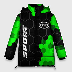 Женская зимняя куртка BYD green sport hexagon