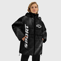 Куртка зимняя женская Chevrolet sport metal, цвет: 3D-черный — фото 2