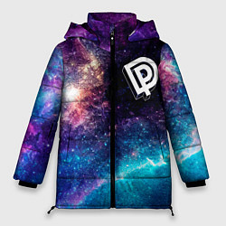 Куртка зимняя женская Deep Purple space rock, цвет: 3D-черный