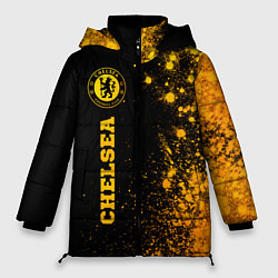 Куртка зимняя женская Chelsea - gold gradient по-вертикали, цвет: 3D-черный