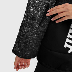Куртка зимняя женская Juventus sport на темном фоне по-вертикали, цвет: 3D-черный — фото 2