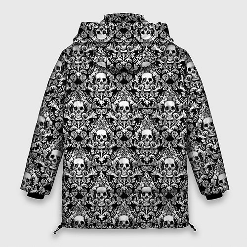 Женская зимняя куртка Skull patterns / 3D-Красный – фото 2