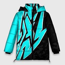 Куртка зимняя женская Mint graffiti, цвет: 3D-черный