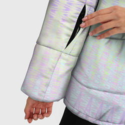 Куртка зимняя женская Бледный сиреневый тай-дай, цвет: 3D-светло-серый — фото 2