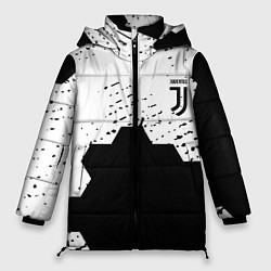 Женская зимняя куртка Juventus hexagon black sport