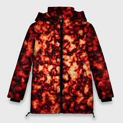 Куртка зимняя женская Узор огня, цвет: 3D-светло-серый
