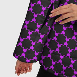 Куртка зимняя женская Паттерн сетчатый, цвет: 3D-черный — фото 2