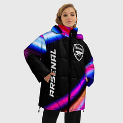 Куртка зимняя женская Arsenal speed game lights, цвет: 3D-черный — фото 2