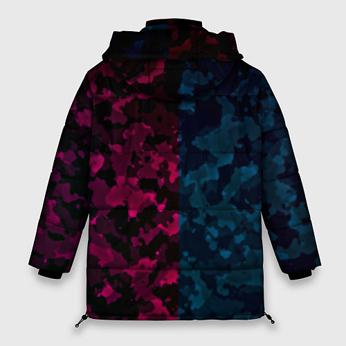 Женская зимняя куртка PUBG camo texture / 3D-Красный – фото 2