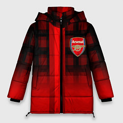 Женская зимняя куртка Arsenal fc sport geometry steel