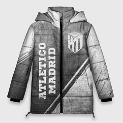 Женская зимняя куртка Atletico Madrid - grey gradient вертикально