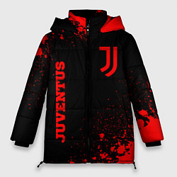 Женская зимняя куртка Juventus - red gradient вертикально