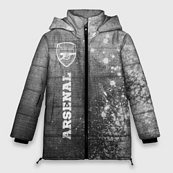 Женская зимняя куртка Arsenal - grey gradient по-вертикали