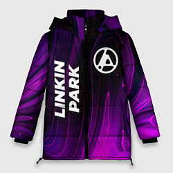 Куртка зимняя женская Linkin Park 2024 violet plasma, цвет: 3D-черный