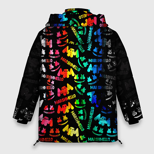 Женская зимняя куртка Marshmello neon color / 3D-Красный – фото 2