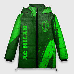 Женская зимняя куртка AC Milan - green gradient вертикально