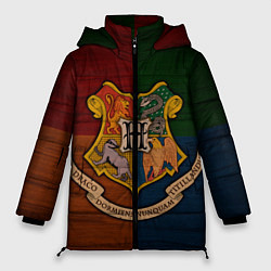 Женская зимняя куртка Hogwarts emblem