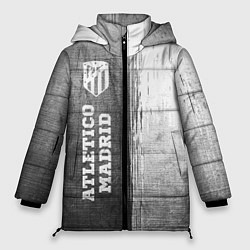 Женская зимняя куртка Atletico Madrid - grey gradient по-вертикали