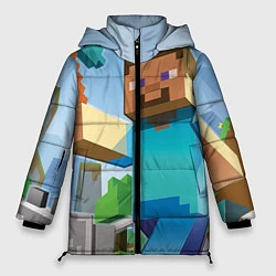 Женская зимняя куртка Minecraft World