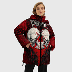 Куртка зимняя женская BFMV: Duo Skulls, цвет: 3D-черный — фото 2