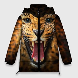 Женская зимняя куртка Рык леопарда