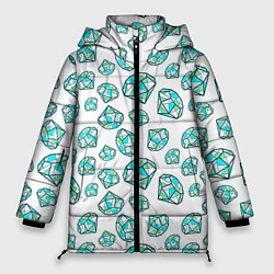 Куртка зимняя женская Бриллианты, цвет: 3D-светло-серый