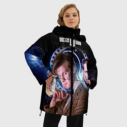 Куртка зимняя женская Одиннадцатый Доктор, цвет: 3D-черный — фото 2