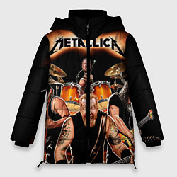 Куртка зимняя женская Metallica Band, цвет: 3D-светло-серый