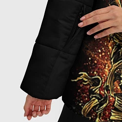 Куртка зимняя женская Asking Alexandria, цвет: 3D-черный — фото 2
