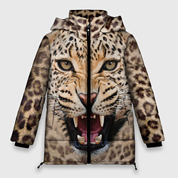 Женская зимняя куртка Взгляд леопарда