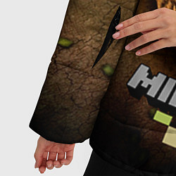Куртка зимняя женская Майнкрафт, цвет: 3D-черный — фото 2