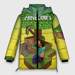 Куртка зимняя женская Minecraft Tree, цвет: 3D-черный