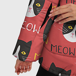 Куртка зимняя женская Meow, цвет: 3D-красный — фото 2