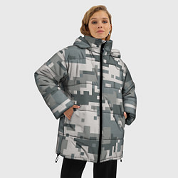 Куртка зимняя женская Камуфляж, цвет: 3D-черный — фото 2