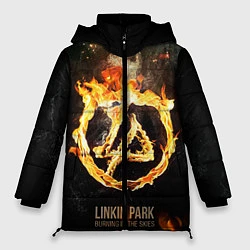 Куртка зимняя женская Linkin Park: Burning the skies, цвет: 3D-светло-серый