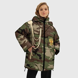 Куртка зимняя женская Униформа дембеля, цвет: 3D-черный — фото 2