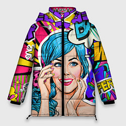 Женская зимняя куртка Pop art