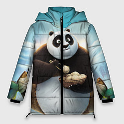 Женская зимняя куртка Кунг фу панда