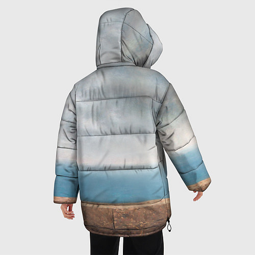 Женская зимняя куртка Сын человеческий / 3D-Черный – фото 4