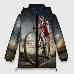 Куртка зимняя женская Велогонщик, цвет: 3D-красный