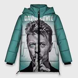 Куртка зимняя женская Дэвид Боуи: тишина, цвет: 3D-красный