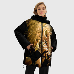 Куртка зимняя женская Кипелов: Ария, цвет: 3D-красный — фото 2