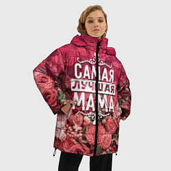 Куртка зимняя женская Лучшая мама, цвет: 3D-светло-серый — фото 2