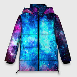 Женская зимняя куртка Голубая вселенная
