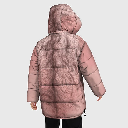 Женская зимняя куртка Загорелый торс / 3D-Светло-серый – фото 4
