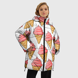 Куртка зимняя женская Мороженки, цвет: 3D-красный — фото 2