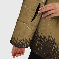 Куртка зимняя женская Олень на охоте, цвет: 3D-черный — фото 2