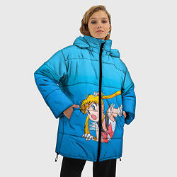 Куртка зимняя женская Сейлормун, цвет: 3D-светло-серый — фото 2